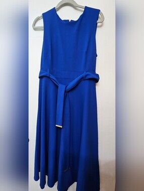 calvin klein women's cotton drawstring sleeveless midi dress Calvin Klein | Dresses | New Calvin Klein Sz 8 Khaki Open Back Cotton  Drawstring Sleeveless Midi Dress